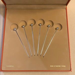 Ercuis silver plate hors d’oeuvre picks